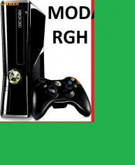 XBOX 360 SLIM- HDD 250 GB PLIN CU JOCURI NOI , MODAT RGH 2 -COMPATIBIL CU TOATE JOCURILE APARUTE !!! foto