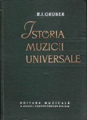 ISTORIA MUZICII UNIVERSALE de R.I.GRUBER foto