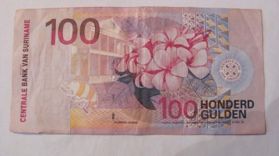 PVM - 100 gulden (guldeni) 2000 Suriname (Surinam) foto