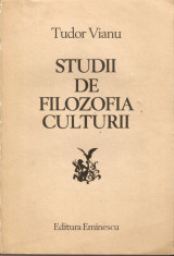 Tudor Vianu-Studii de Filozofia Culturii foto