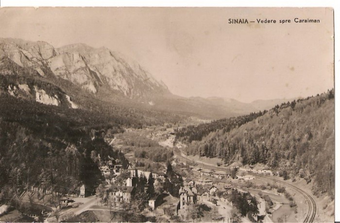 CPI (B3507) SINAIA. VEDERE SPRE CARAIMAN, EDITURA MERIDIANE, CIRCULATA, 1961, STAMPILA