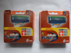 rezerve de ras gillette fusion la set de 8 buc. import germania originale sigilate calitate garantata 100% foto