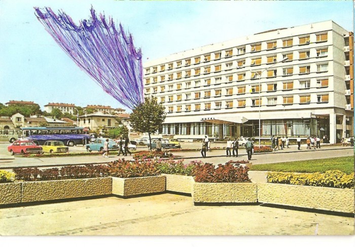 CPI (B3517) PITESTI. HOTEL &quot;MUNTENIA&quot;, EDITURA MERIDIANE, CIRCULATA, STAMPILE, TIMBRU