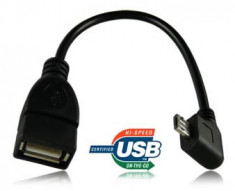 Cablu OTG MicroUSB la 90 grade pentru Sony Tablet S | S1 | Acer Iconia Tab A510 foto