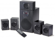 Boxe Genius SW-HF 5.1 4500, 125W RMS, Lemn foto