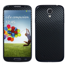 Folie carbon Samsung Galaxy S4 full body textura 3D folii i9500 i9505 foto