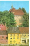 CPI (B3572) SIGHISOARA. VEDERE SPRE CETATE, EDITURA MERIDIANE, CIRCULATA, 1970, STAMPILE, TIMBRU IMPRIMAT