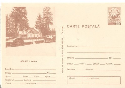 CPI (B3556) CARTE POSTALA. BORSEC, NECIRCULATA foto