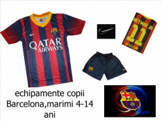 ECHIPAMENTE FOTBAL BARCELONA-NEYMAR ,COPII 4-6 ANI ,LIVRARE GRATUITA ,CEL MAI NOU MODEL foto