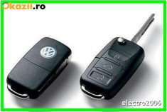 Cheie completa - Carcasa VW 3 butoane + cip ID48 si RF 315 MHz - 1JO 959 753 DJ foto