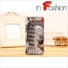 Husa Telefon Iphone 5 5S Slim cu model Turnul Pisa foto