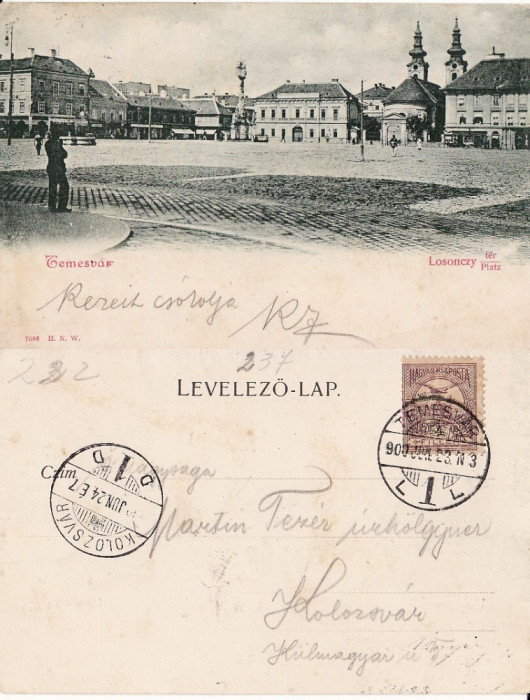 Timisoara- Piata Losonczy - 1900
