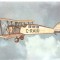 CPI (B3599) C-RAIU, DE HAVILLAND DH9 - UNUL DIN PRIMELE AVIOANE FOLOSITE PE CURSELE AERIENE INTERNE, 1926, NECIRCULATA, TAROM, AVION