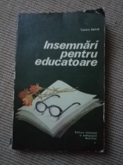 INSEMNARI PENTRU EDUCATOARE Tatiana Badica editura didactica pedagogica ilustrat foto