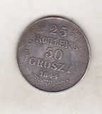 Bnk mnd Rusia 1844 - 25 kopeici - 50 grosi 1844 - REPLICA , cupru argintat, Europa