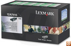 Toner Lexmark 12A7415 nou,original,sigilat pentru Lexmark Optra T420 X422 T420dn foto