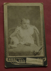 Fotografie veche - inceput de secol XX - 1910 - Giurgiu - Portret copil !!!!! foto