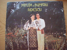 Miuta si Dumitru Ridescu,disc vinil foto