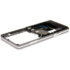 Carcasa mijloc Sony Ericsson C510 argintie - neagra - Produs Original Nou + Garantie - BUCURESTI foto