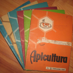 revista APICULTURA, 7 numere (2,5,7,9,10,11-12) 1965 (stuparit,albinelor,stuparului,albinarit) 10 lei/revista