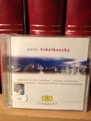 TCHAIKOVSKY - symphony 5 ,6 ,romeo &amp;amp; juliet ..(2 cd)-1979/POLYDOR/UK-nou/sigilat foto