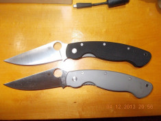 BRICEAG SPYDERCO MILITARY TITANIUM - MADE IN CHINA - POZE REALE foto