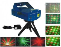 Strobolaser Mini Stage Lighting petrecere Laser Disco foto