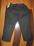 Pantaloni Dama Trei Sferturi Carouri S Vascoza Poliester Talie 35cm Lungime 63cm Noi
