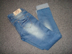 Blugi (jeans) dama prespalati, material elastic marca REDOE foto