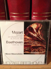 MOZART-SERENATE/BEETHOVEN.. /WIENER BLASERSOLISTEN (1997/EMI REC)-cd nou/sigilat foto