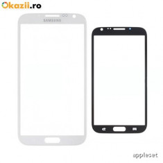 Geam Sticla Samsung Galaxy Note 2 N7100 White Original foto