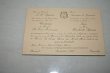 Invitatie nunta veche - 1929 - Lt. Ioan Prisiceanu - Constanta Popescu