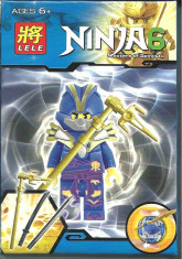 Ninja Blue Master, jucarie tip lego master of spinjitzu, Lele Toys foto