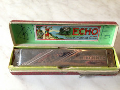 Muzicuta M.Hohner The Echo Vintage la Cutie Originala foto