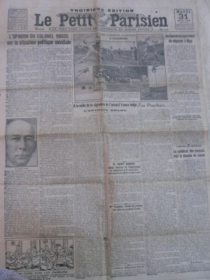 LE PETIT PARISIEN - 31 AUGUST 1920 foto