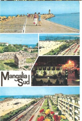 CPI (B3680) MANGALIA SUD. MOZAIC, EDITURA MERIDIANE, CIRCULATA, 1973, STAMPILE, TIMBRU foto