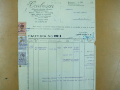 Factura + 2 note primire Carbosar Societate anonima romana de materiale de constructie Bucuresti 1943 foto