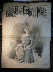 JURNAL DE MODA AL ANILOR 1900 - LE PETIT ECHO DE LA MODE - 1906 - RECLAME foto