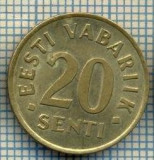 4297 MONEDA - ESTONIA - 20 SENTI - anul 1992 -starea care se vede