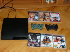 Vand PS3 160 GB Nemodat +2 Controlere+6 Jocuri originale foto