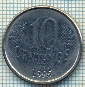 4342 MONEDA - BRAZILIA - 10 CENTAVOS - 1995 -starea care se vede foto