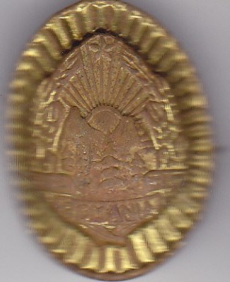 Insigna/Semn de arma , Romania stema R.S,R foto