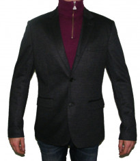 H&amp;amp;amp;M MAN Espana, Sacou ELEGANT barbati, 2 / 3 NASTURI, gri inchis. Smart CASUAL. Marime 52(L/XL). OUTLET Produse NOI Originale. REDUSE! foto