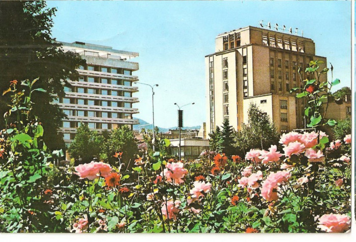 CPI (B3637) BRASOV, HOTEL CARPATI, EDITURA MERIDIANE, CIRCULATA, 1971, STAMPILE, TIMBRU