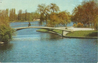 Carte postala CP B012 Bucuresti - Lacul Herastrau - circulata 1968 [I] foto