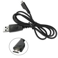 Cablu de date conectare Negru Micro-USB Samsung I8910 HD Gold Edition foto