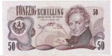 AUSTRIA 50 SCHILLING 1970 VF