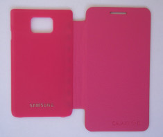 Husa Samsung Galaxy S2 I9100 Flip Cover Roz !!! LIVRARE GRATUITA !!! foto