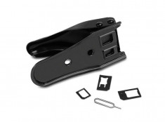 Dual cutter cleste dublu taiat cartela sim / micro sim / nano iPhone Samsung HTC foto