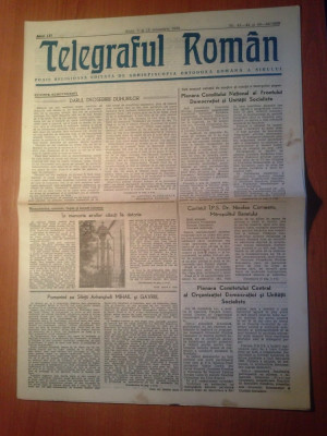 ziarul telegraful roman 1 noiembrie 1989-foaie editata de arhiepiscopia sibiului foto